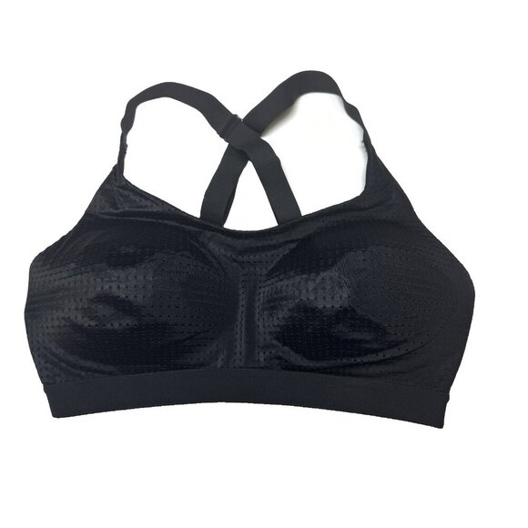Victoria Secret VSX Light Weight Mesh Sports Bra Black Size 32D NWOT - Picture 1 of 9
